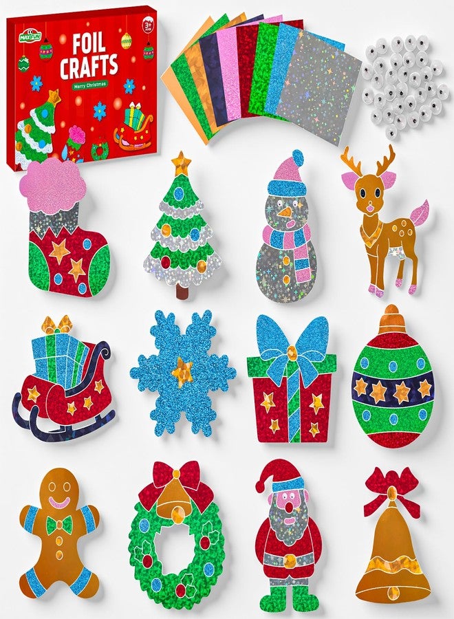 ماكس فن، أشغال يدوية من رقائق معدنية للأطفال، أنشطة إبداعية، ملصقات إسفنجية، مجموعات أدوات حرفية لحفلات الأطفال وهدايا عيد الميلاد - Image 2